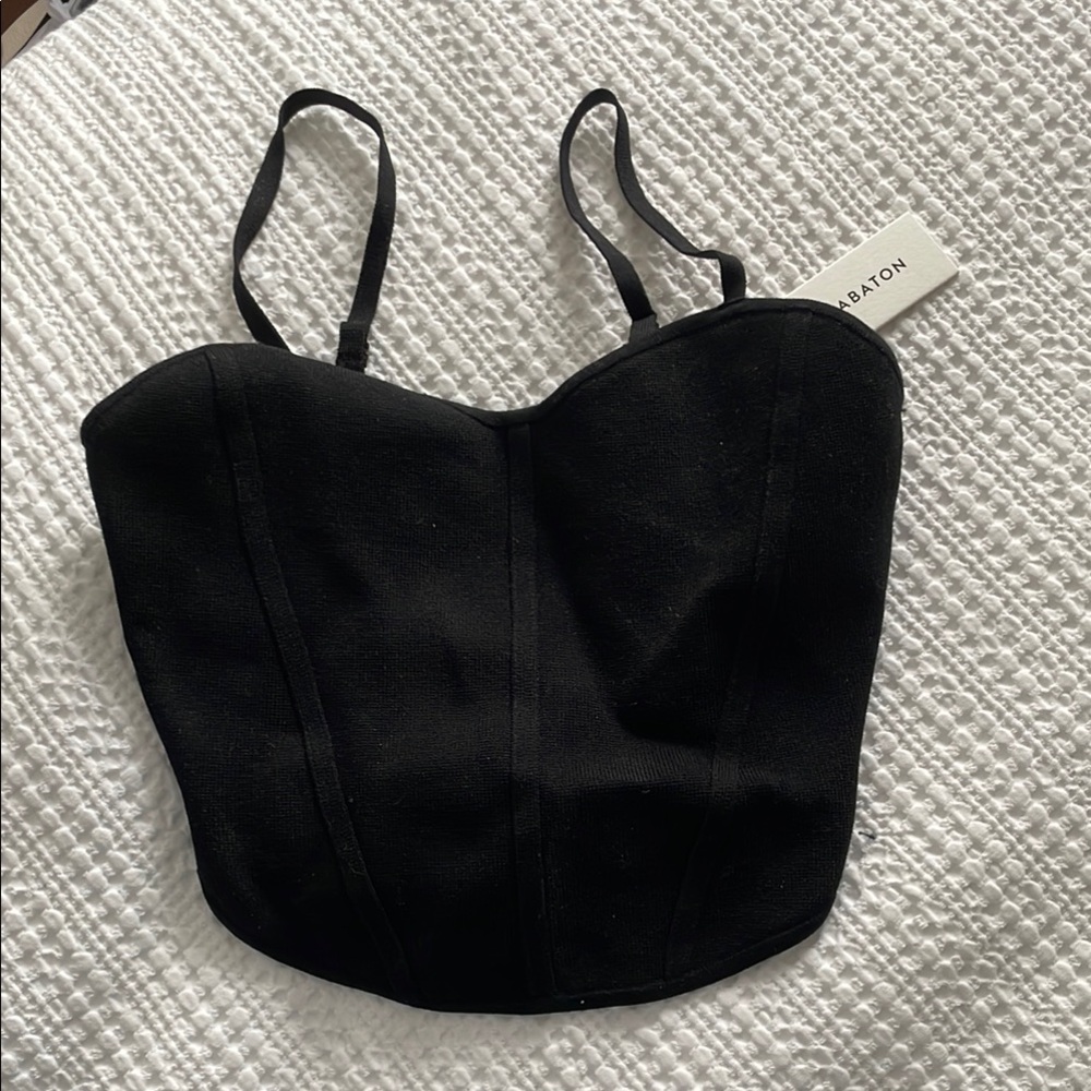 Black Babaton Corset Top